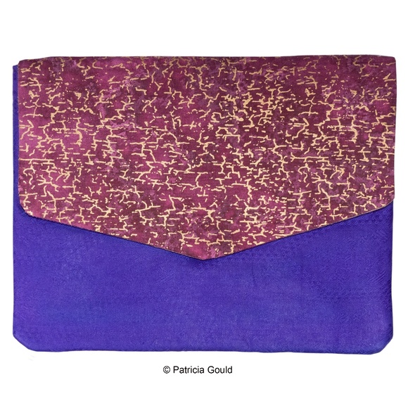 Angel Fire Designs Handbags - New - Cotton Sateen Clutch purse - One of a Kind, original design